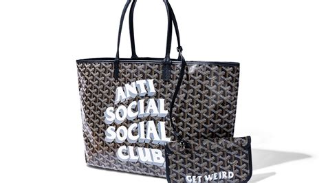 anti social goyard|Anti Social Social Club Unveils Customized Goyard, Rimowa for .